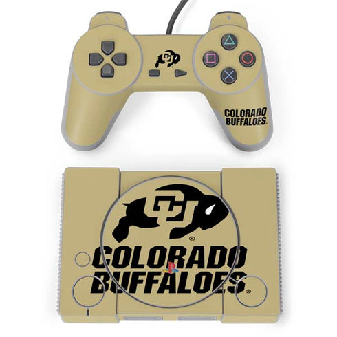University of Colorado CU Collegiate Text PlayStation Classic Bundle Skin